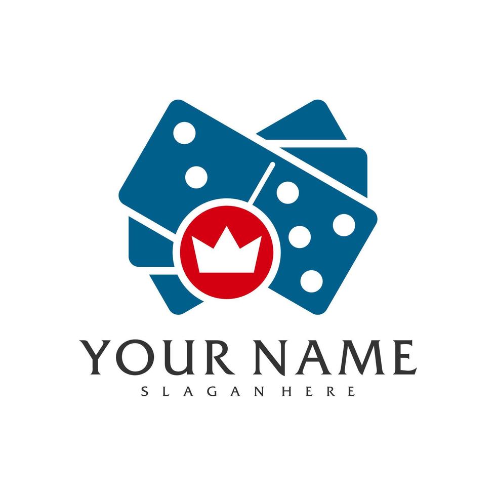 King Domino logo vector template, Creative Domino logo design concepts