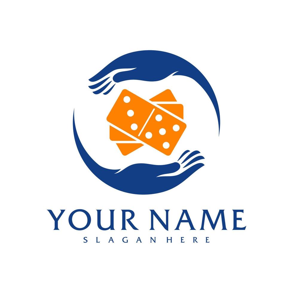 Care Domino logo vector template, Creative Domino logo design concepts
