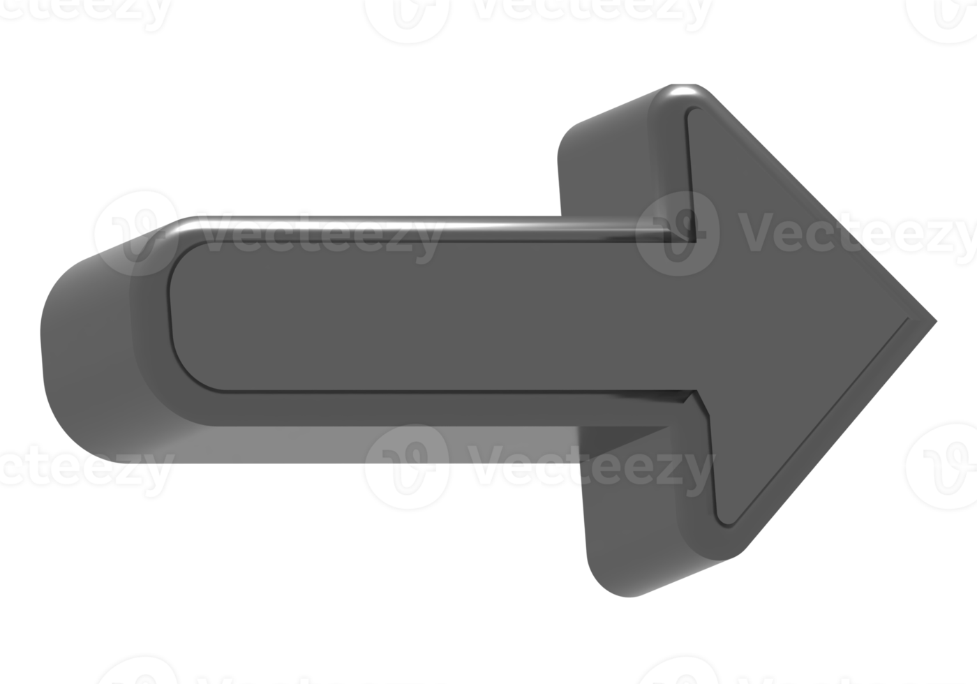 3d black arrow icon png