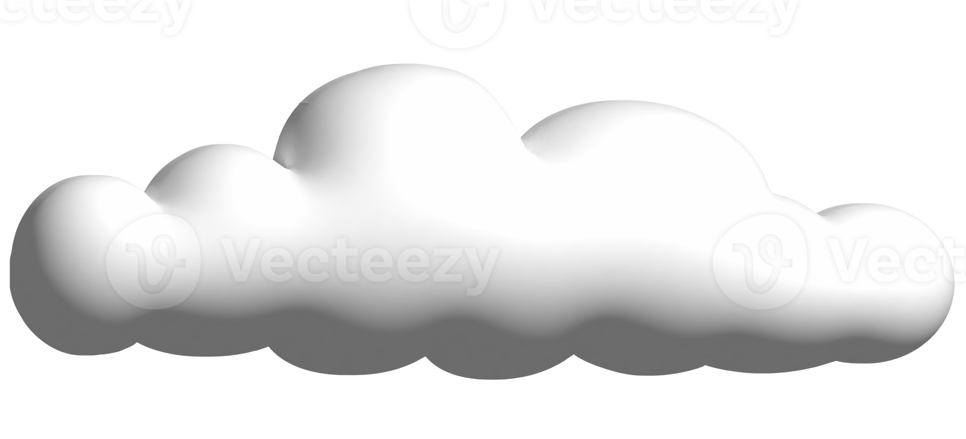 3D cartoon cloud png