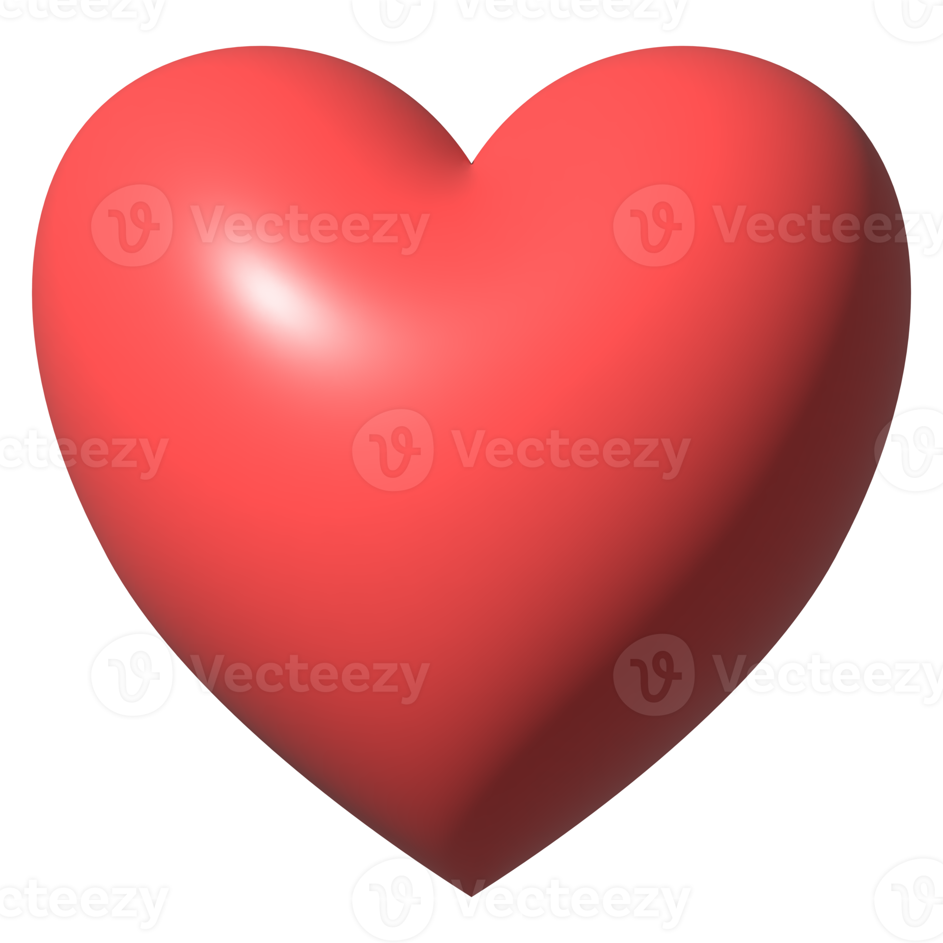 3d red heart icon 19922818 PNG