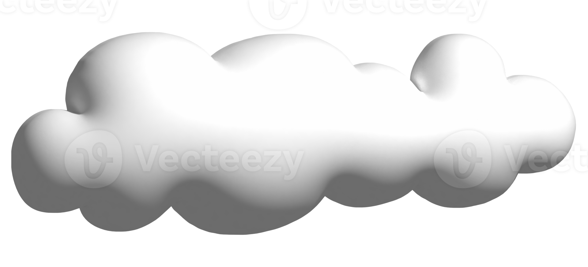 3D cartoon cloud png