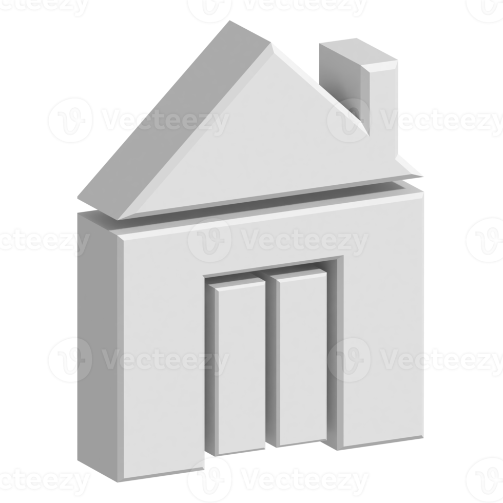 3d house icon png