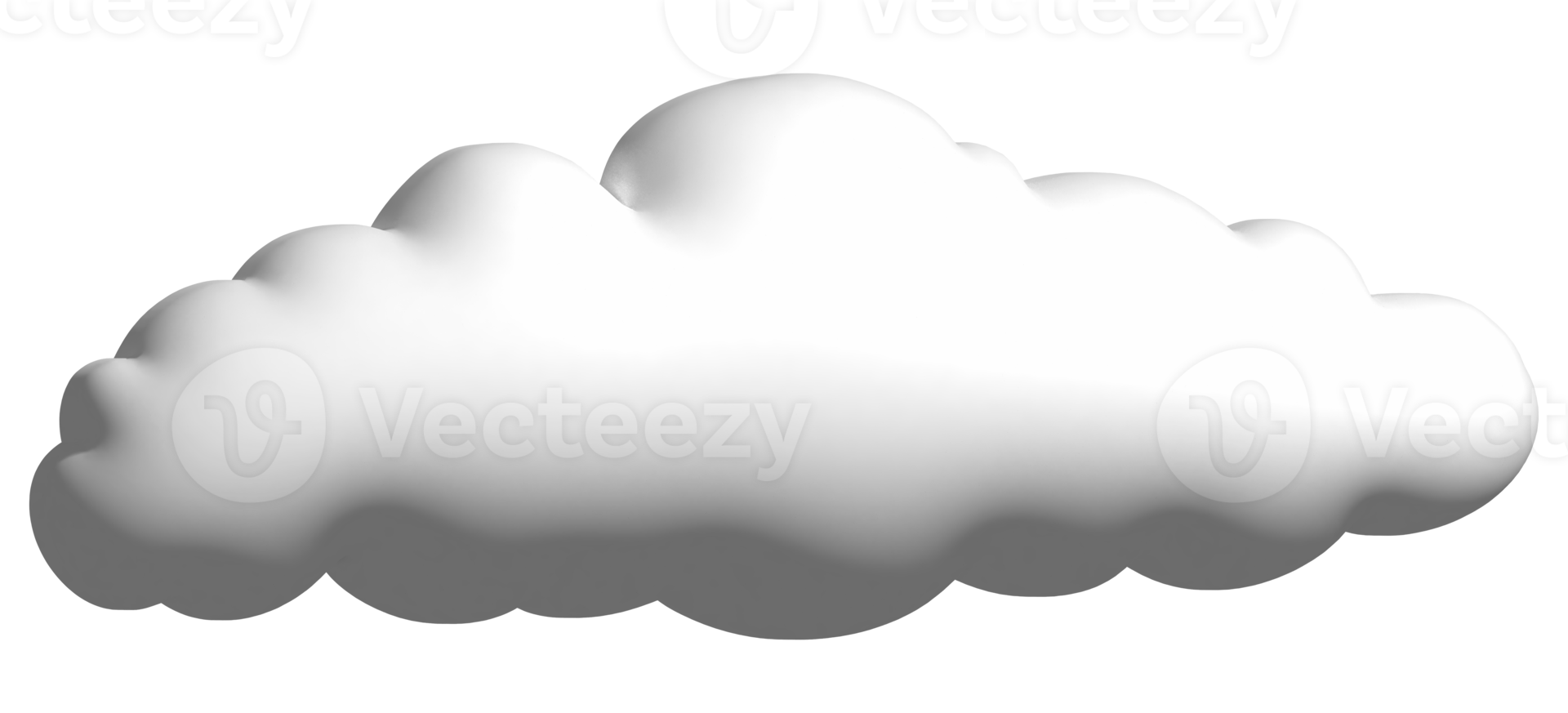 3D cartoon cloud png