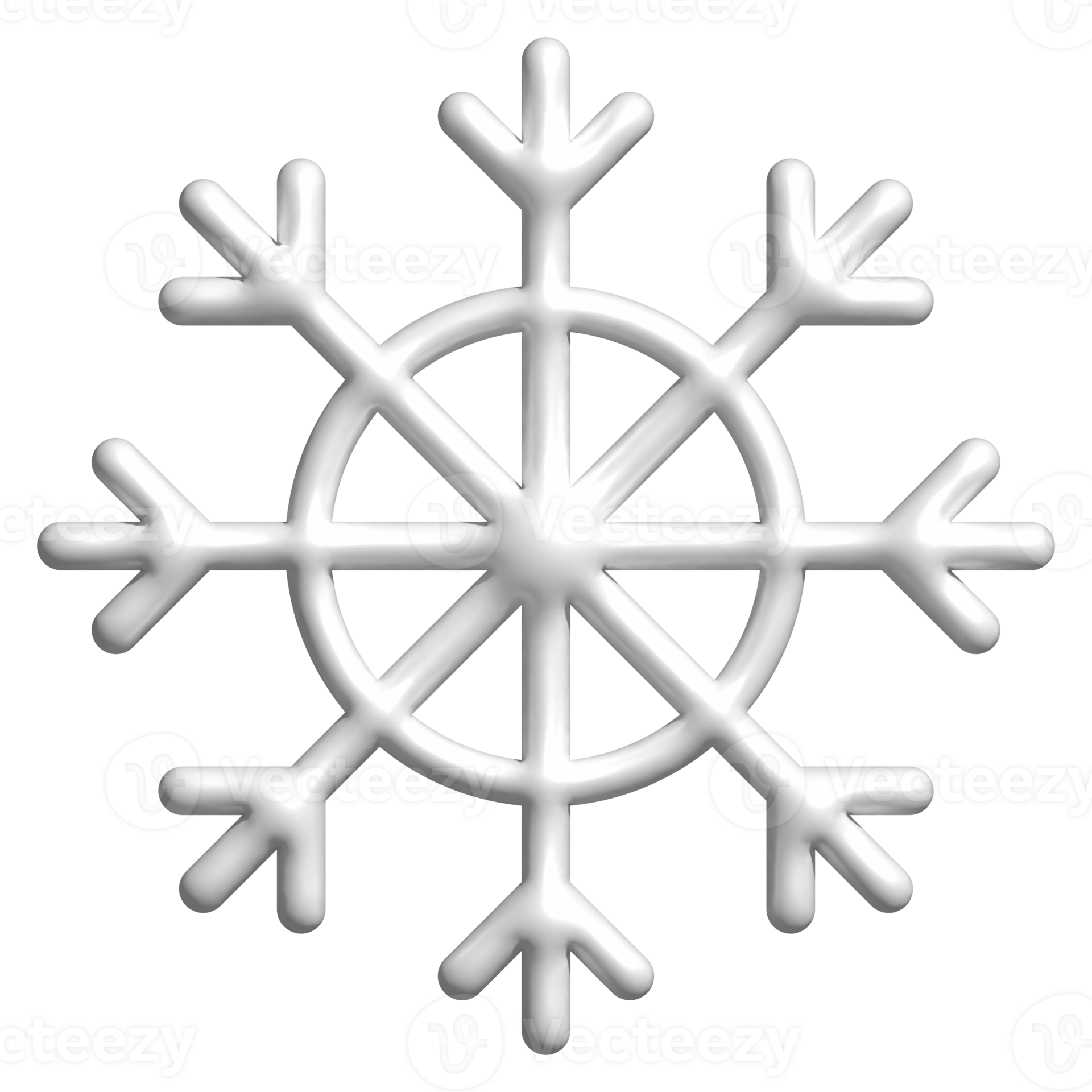 illustration-of-3d-snowflake-19922850-png