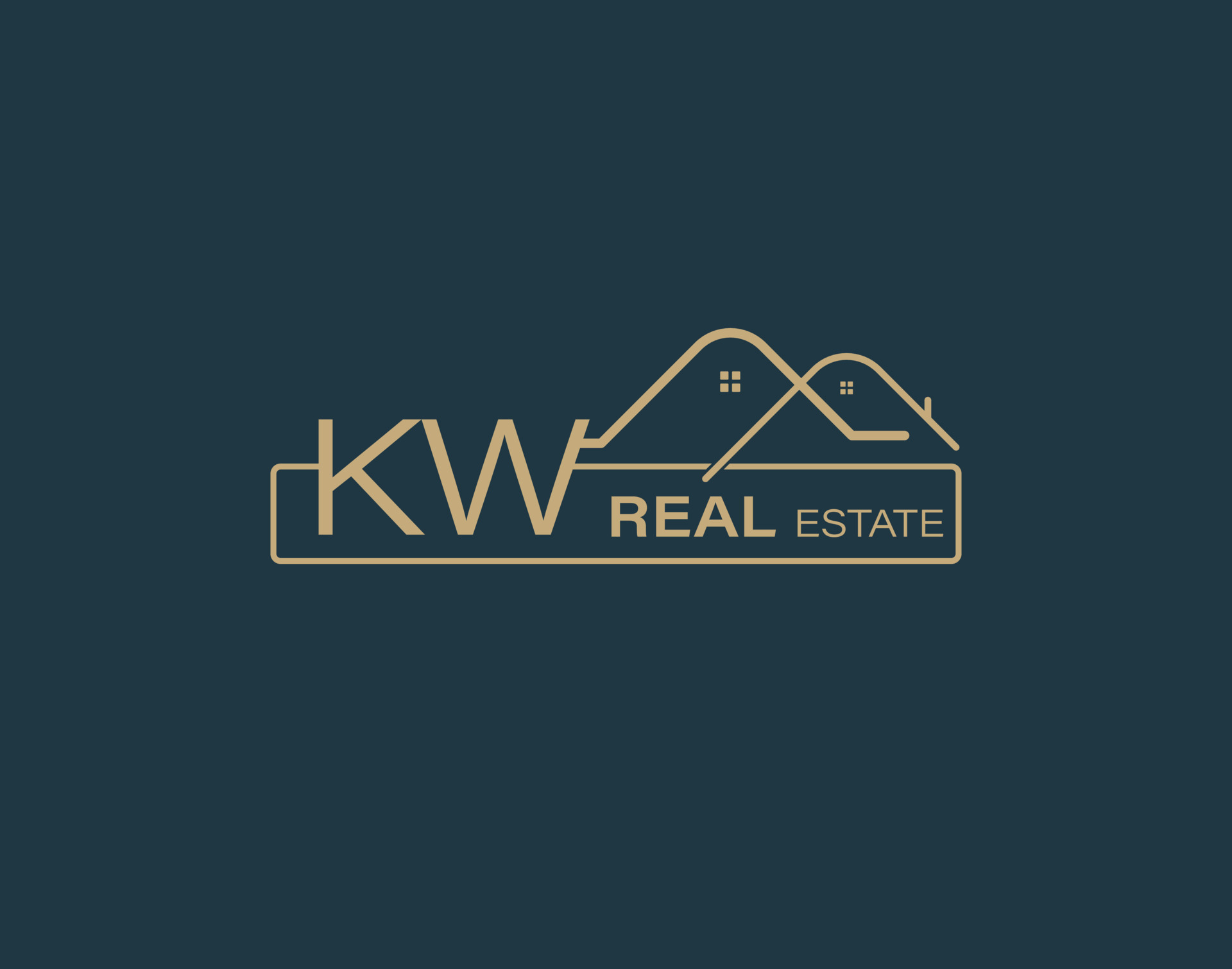 KW Real Estate Consultants Logo Design Vectors images. Luxury Real