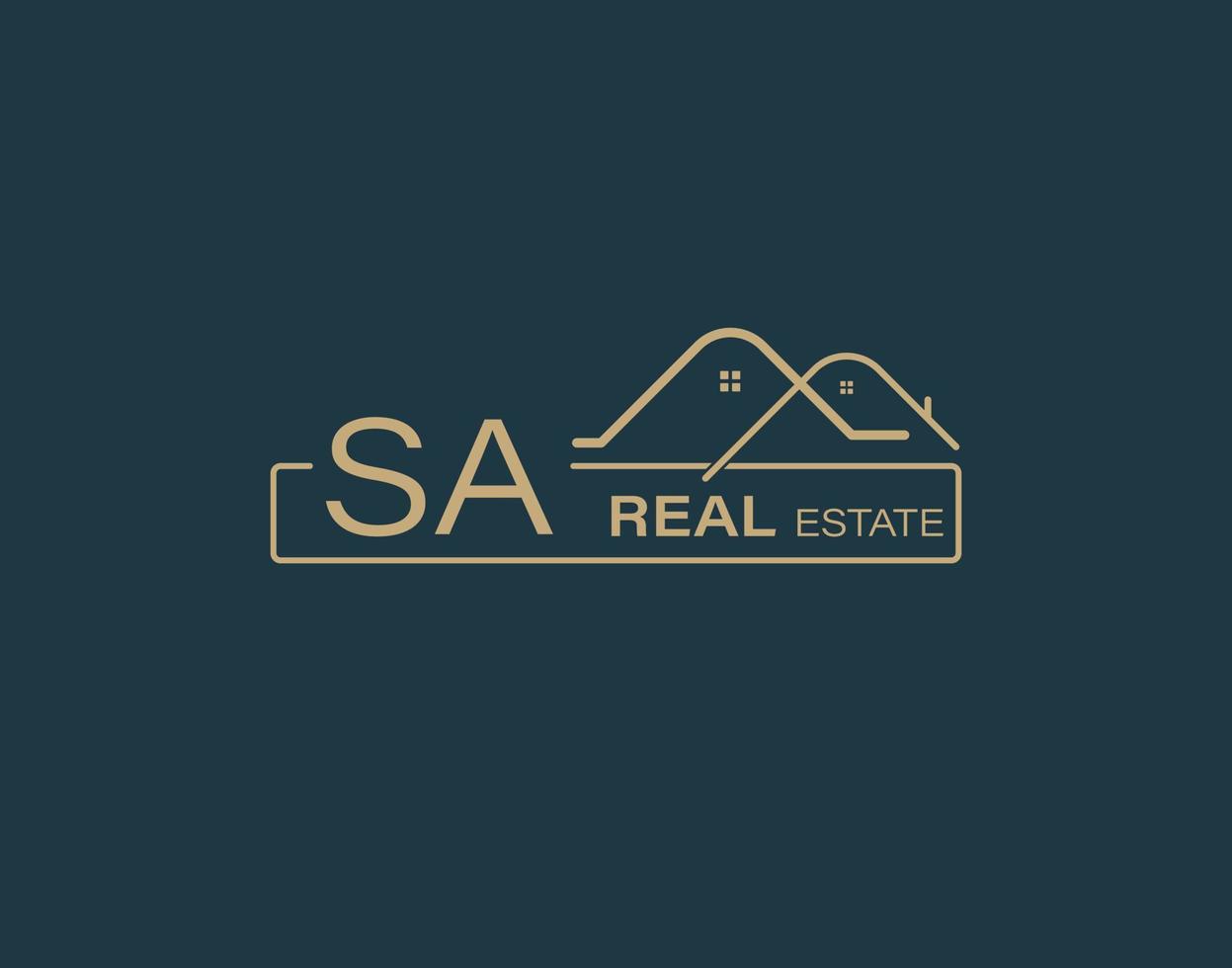 SA Real Estate Consultants Logo Design Vectors images. Luxury Real