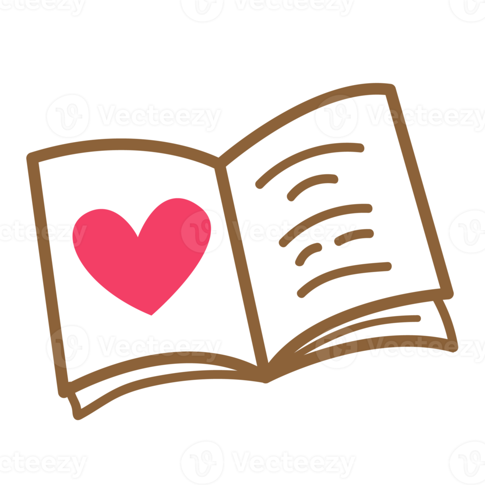 book love simple illustration png