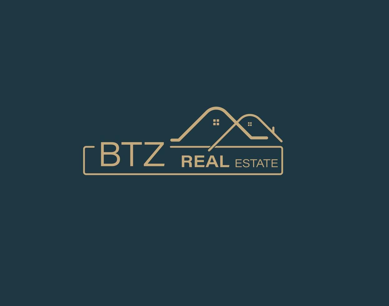 btz real inmuebles y consultores logo diseño vectores imágenes lujo real inmuebles logo diseño