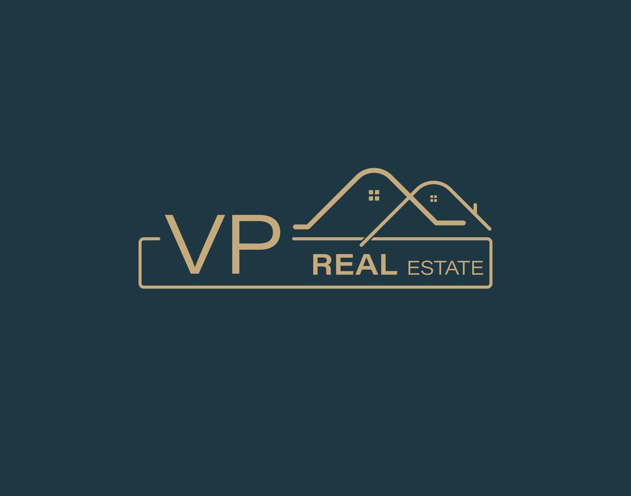 VP Real Estate Consultants Logo Design Vectors images. Luxury Real
