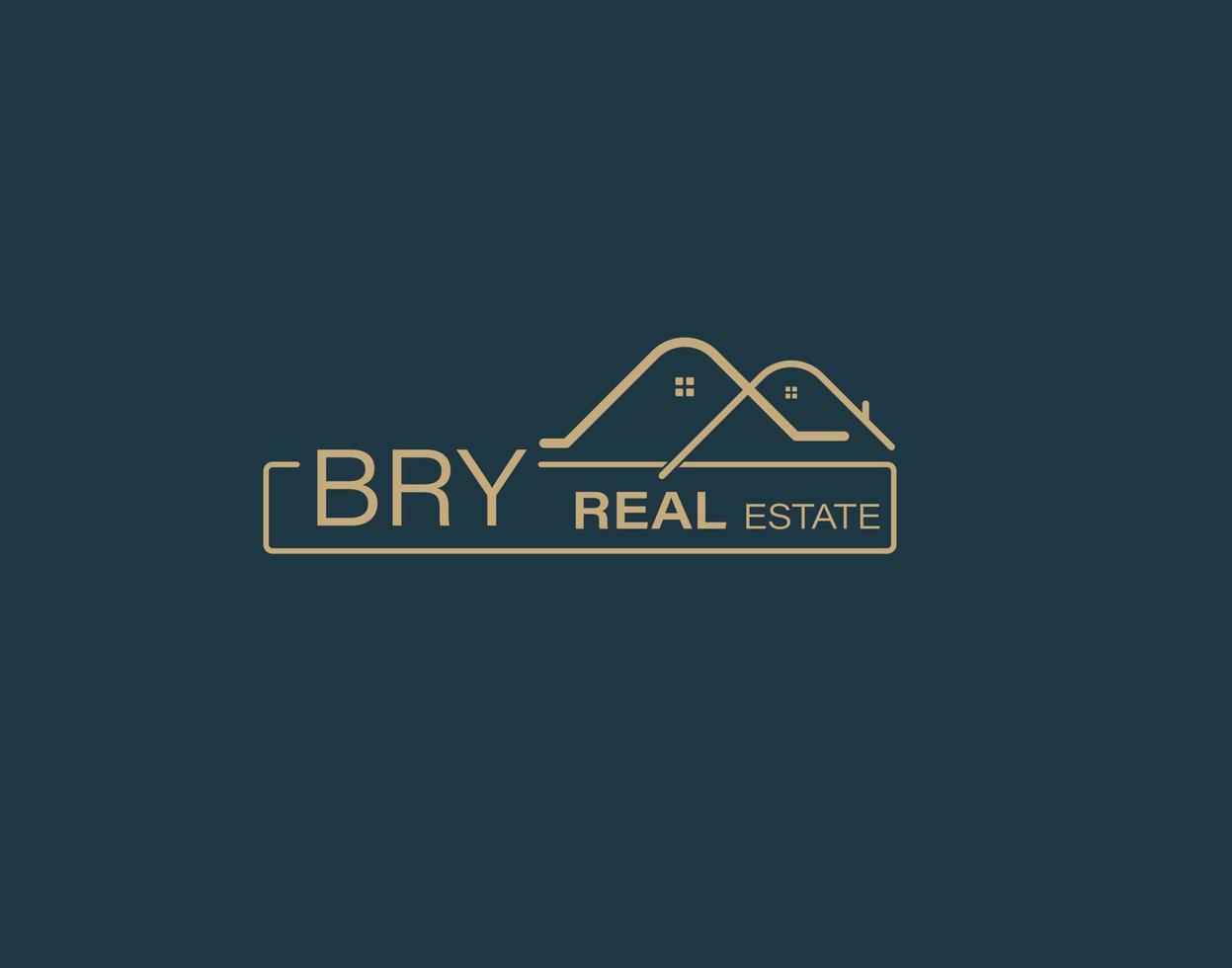 BRY Real Estate and Consultants Logo Design Vectors images. Luxury Real Estate Logo Design