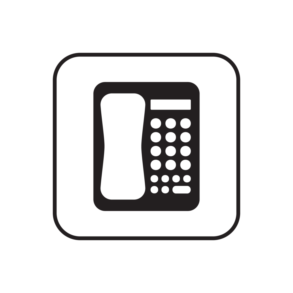 telephone and mobile phone icon, calling icon transparent background png