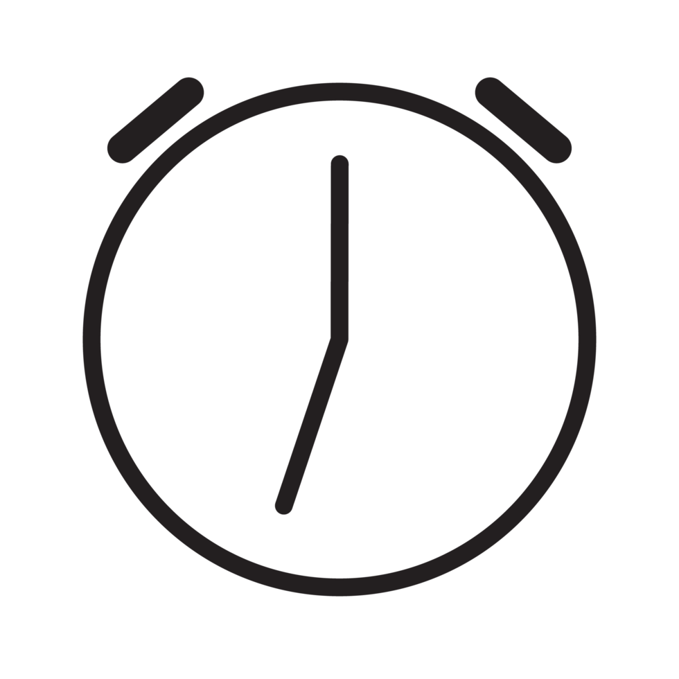 reloj cara icono negro y blanco transparente antecedentes png