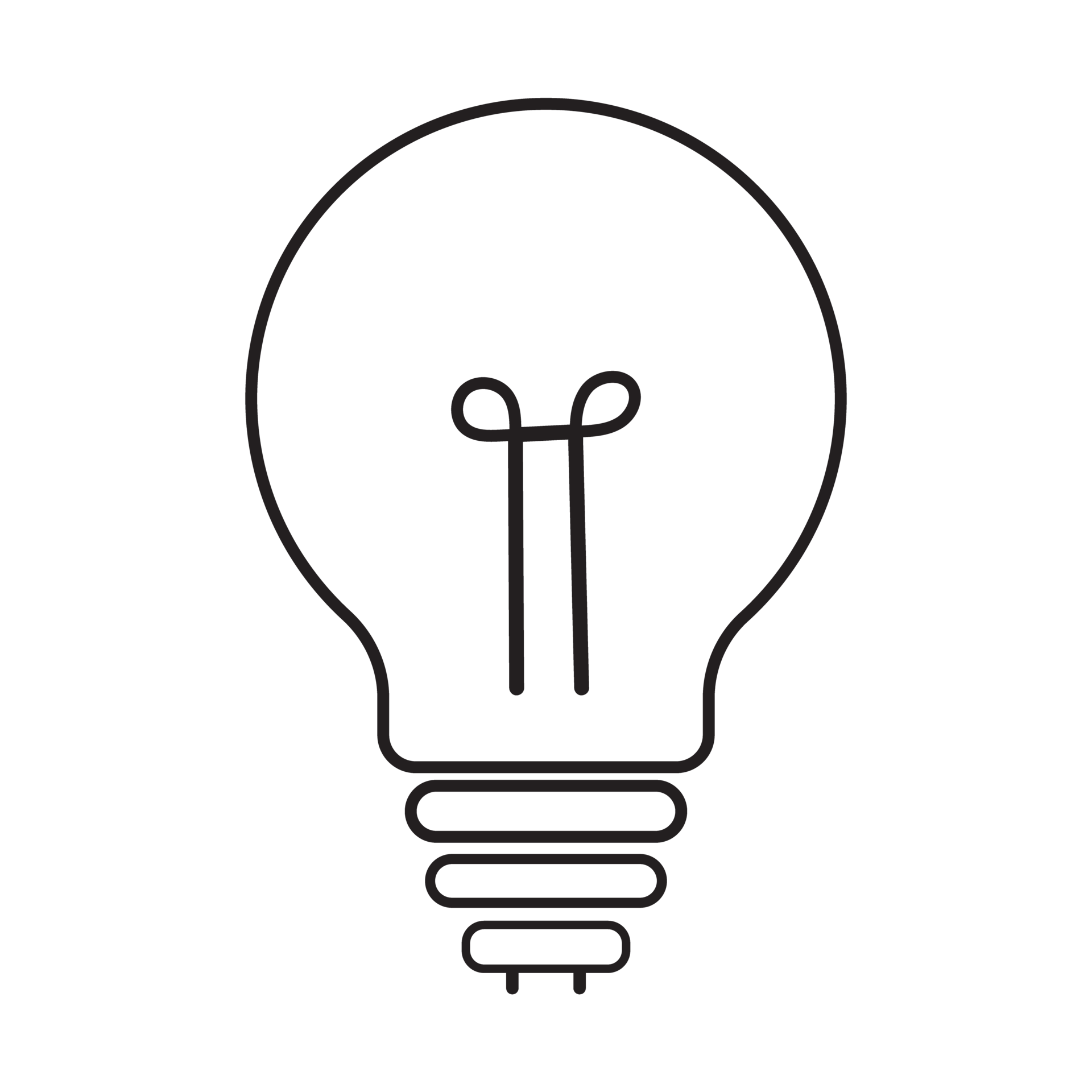 Licht Birne Gliederung Transparent Schwarz Und Wei Symbol 19923733 PNG licht-birne-gliederung-transparent-schwarz-und-wei-symbol-19923733-png