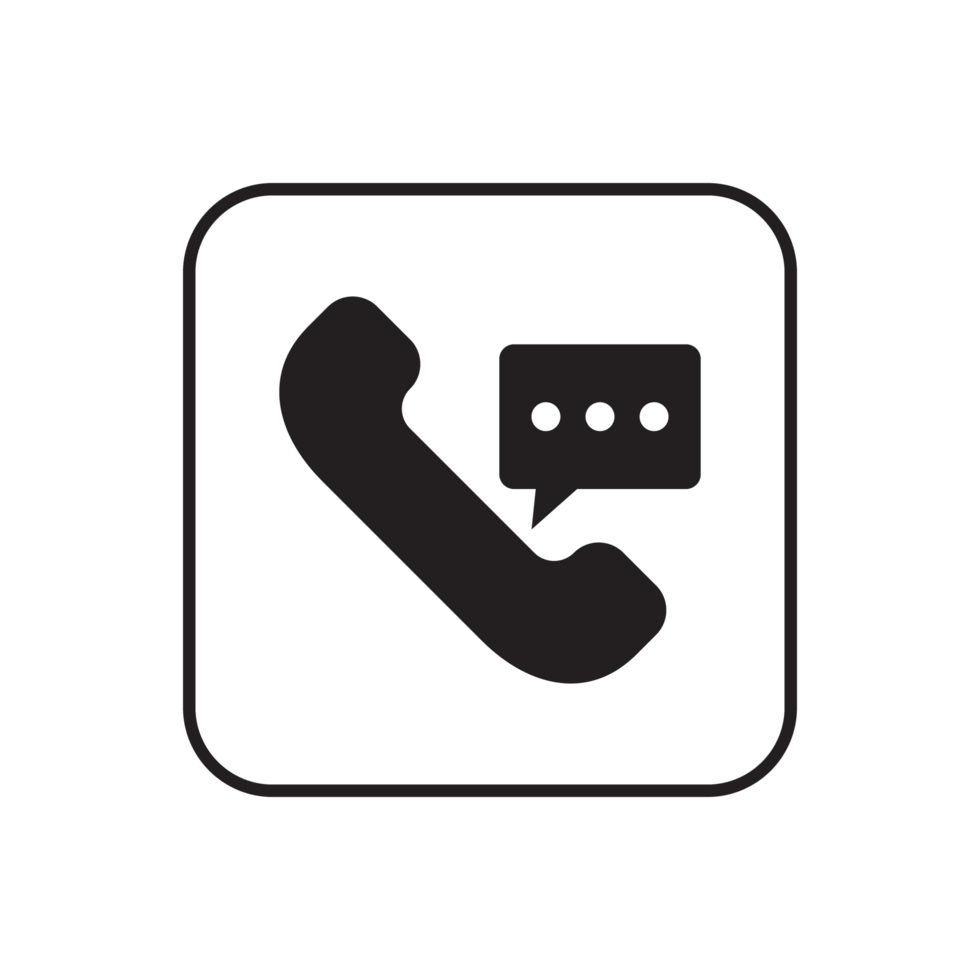 telephone and mobile phone icon, calling icon transparent background png