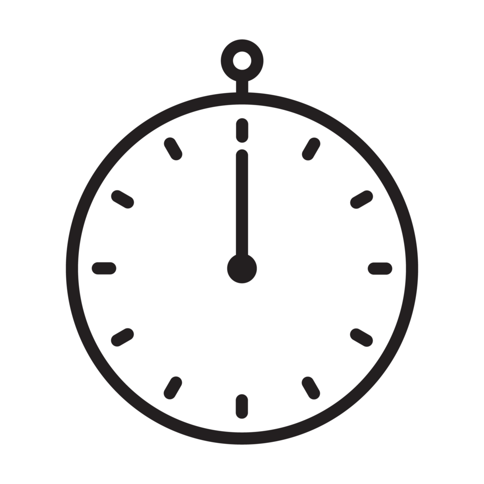 clock face icon black and white transparent background png