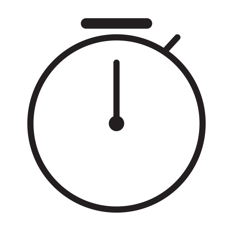 clock face icon black and white transparent background png