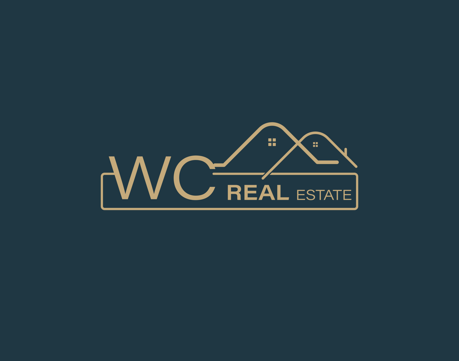WC Real Estate Consultants Logo Design Vectors images. Luxury Real