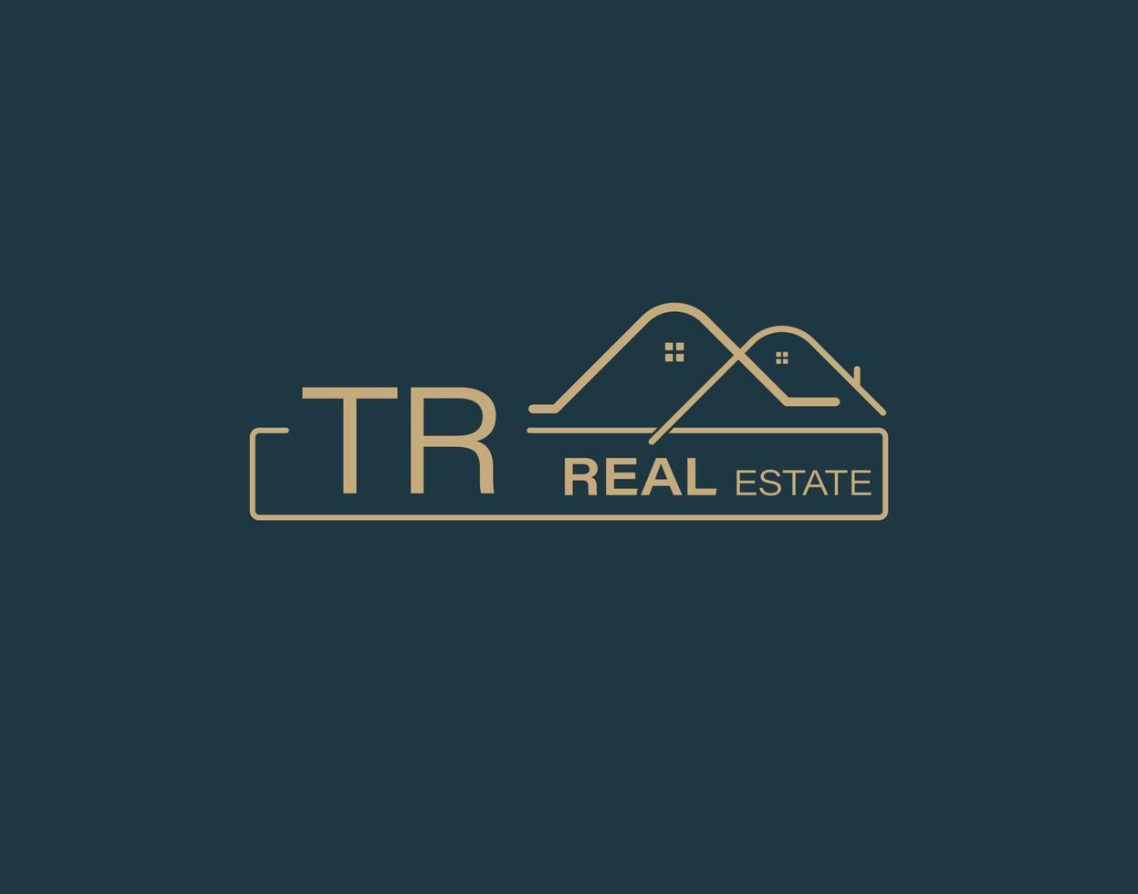 TR Real Estate Consultants Logo Design Vectors images. Luxury Real Estate Logo Design