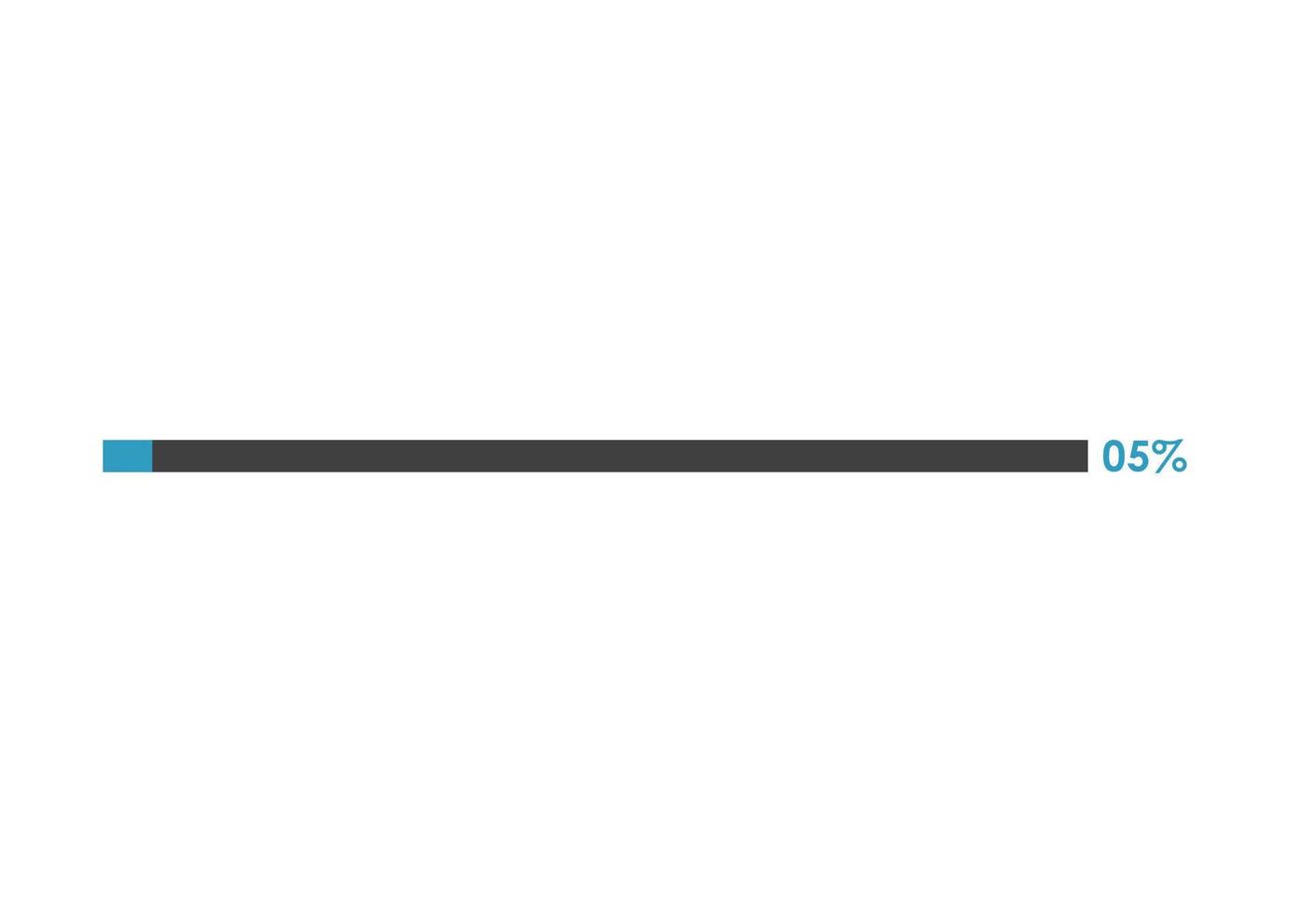 5 Percent loading icon,  Progress bar vector illustration