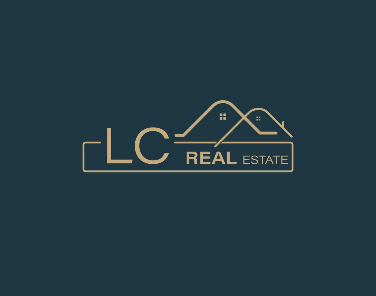 LC Real Estate Consultants Logo Design Vectors images. Luxury Real Estate Logo Design 19924265