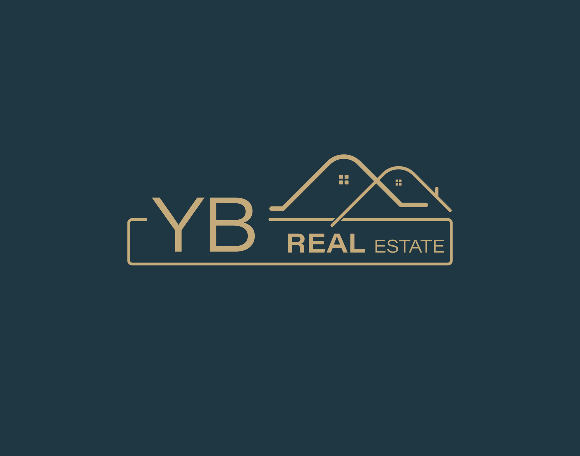 YB Real Estate Consultants Logo Design Vectors images. Luxury Real