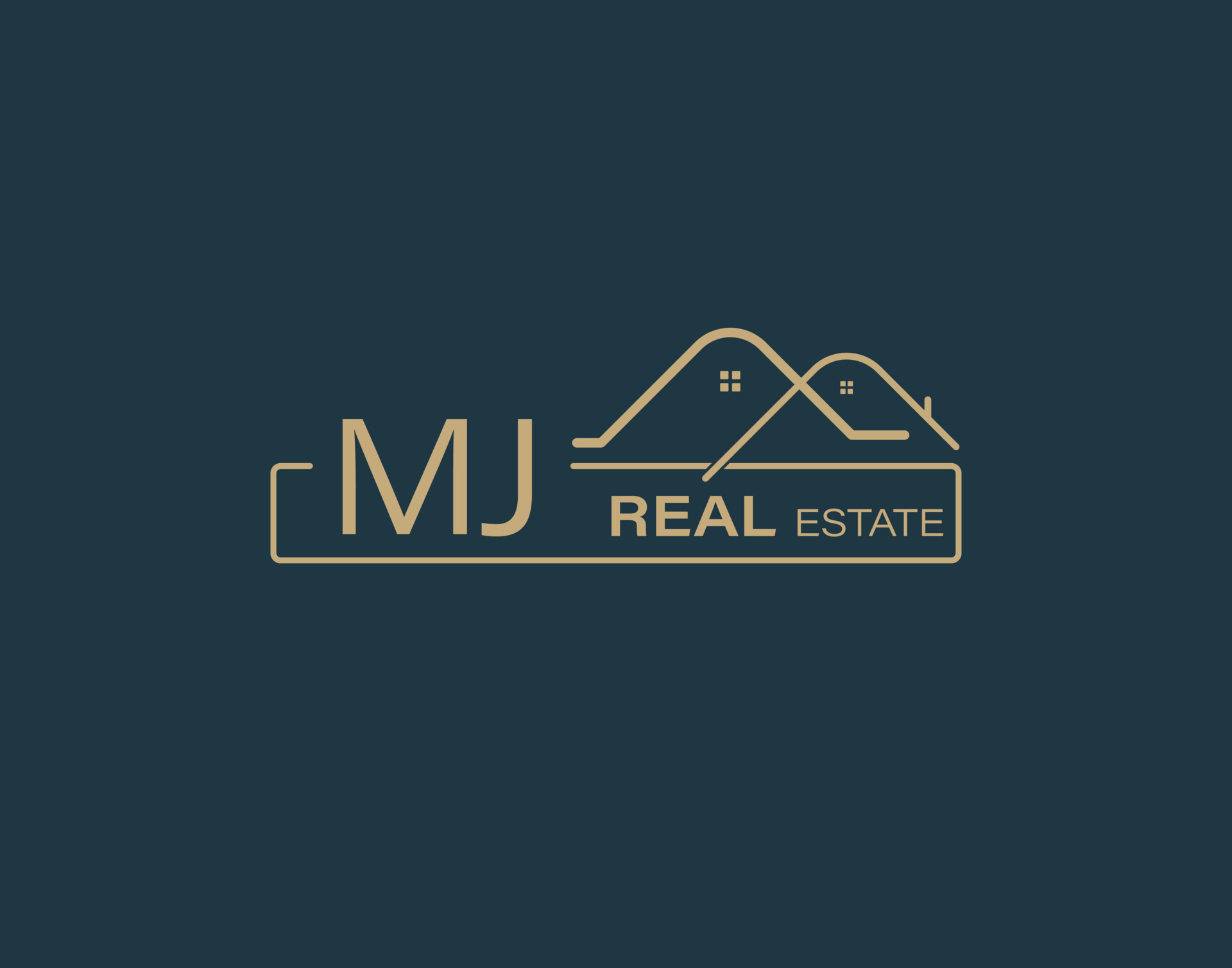 MJ Real Estate Consultants Logo Design Vectors images. Luxury Real