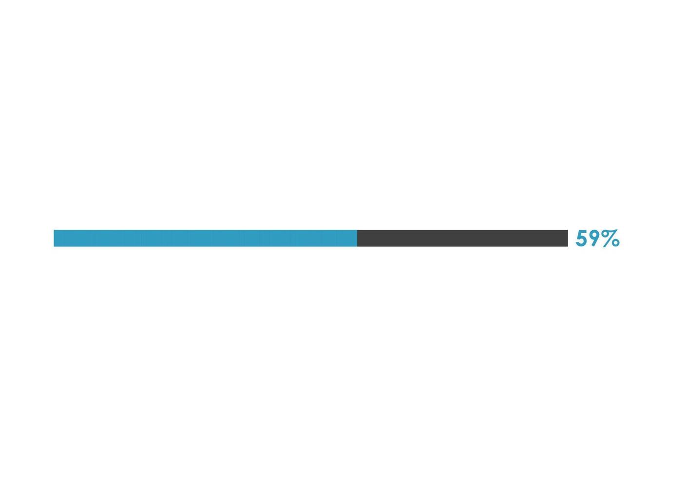 59 Percent loading icon,  Progress bar vector illustration