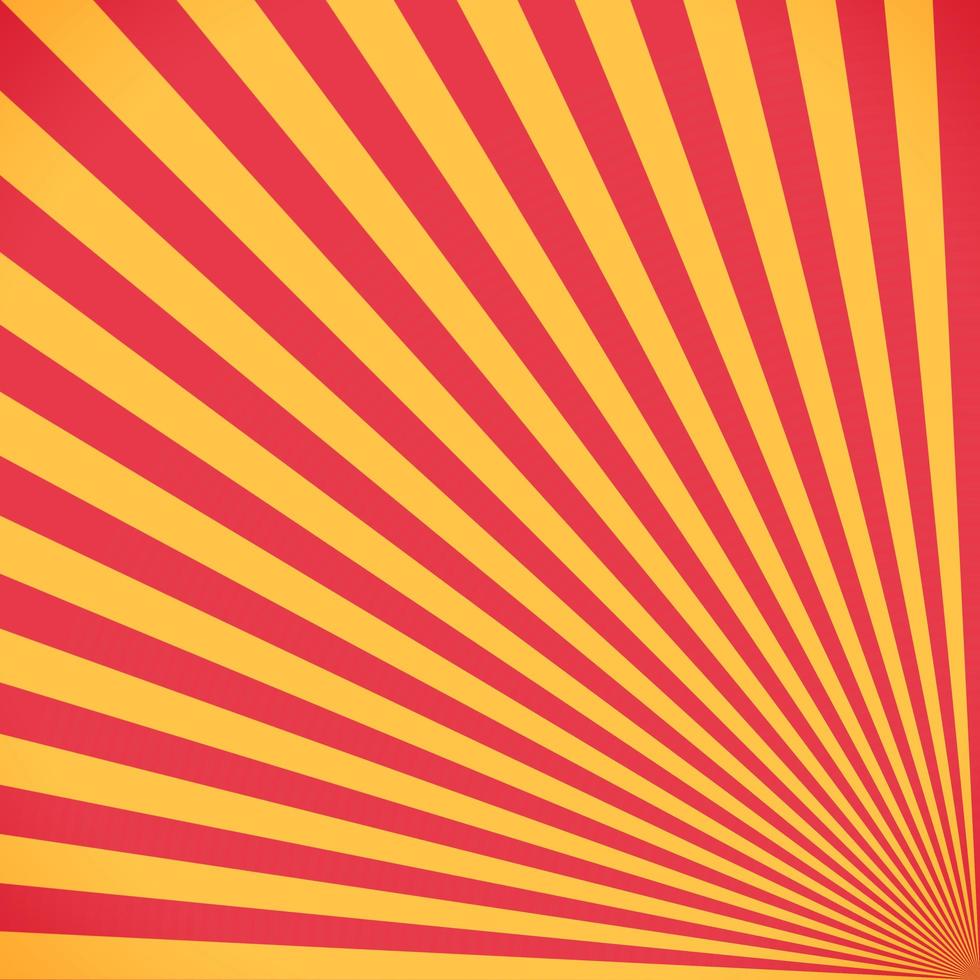 Red and yellow sunburst circle and background pattern photo