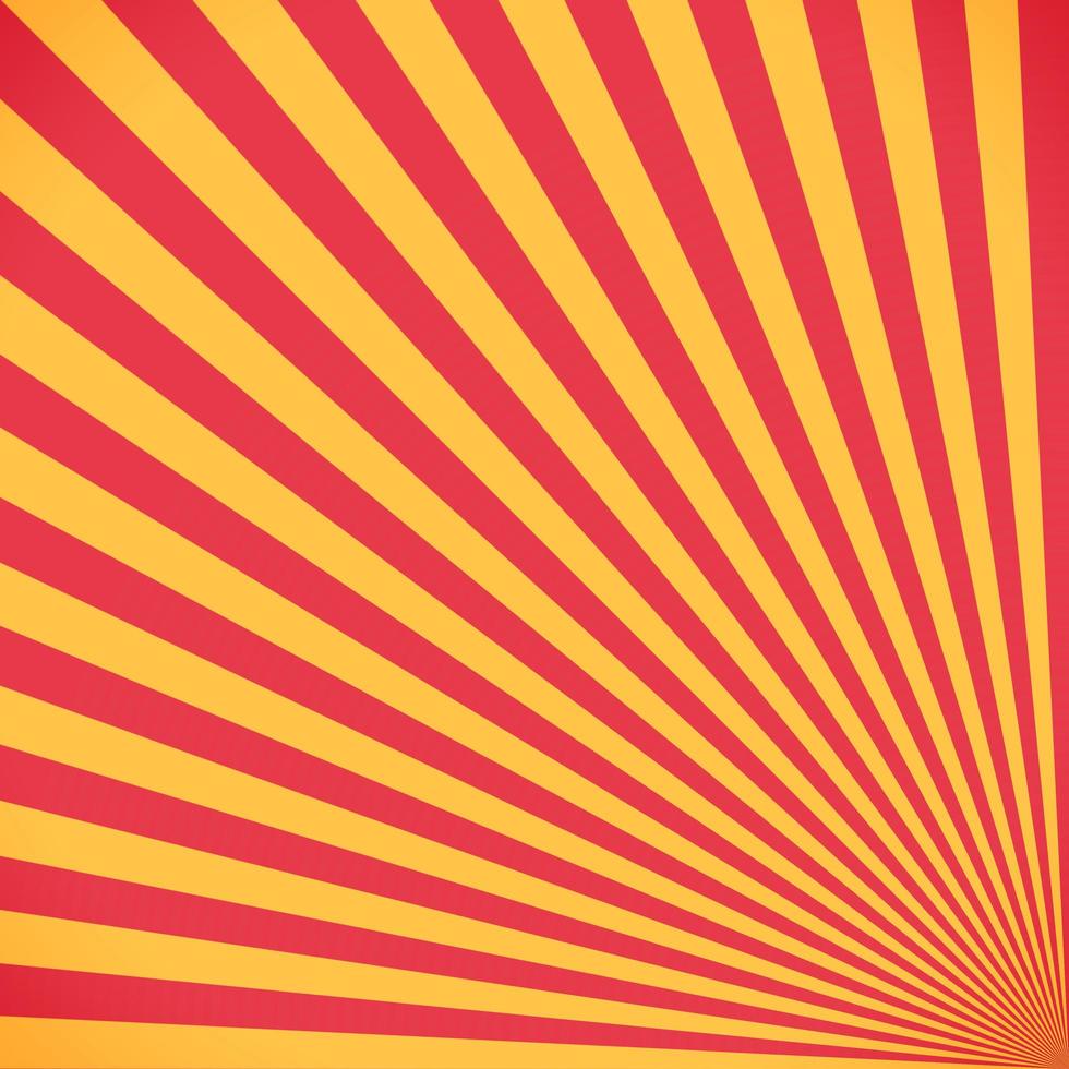 Red and yellow sunburst circle and background pattern photo