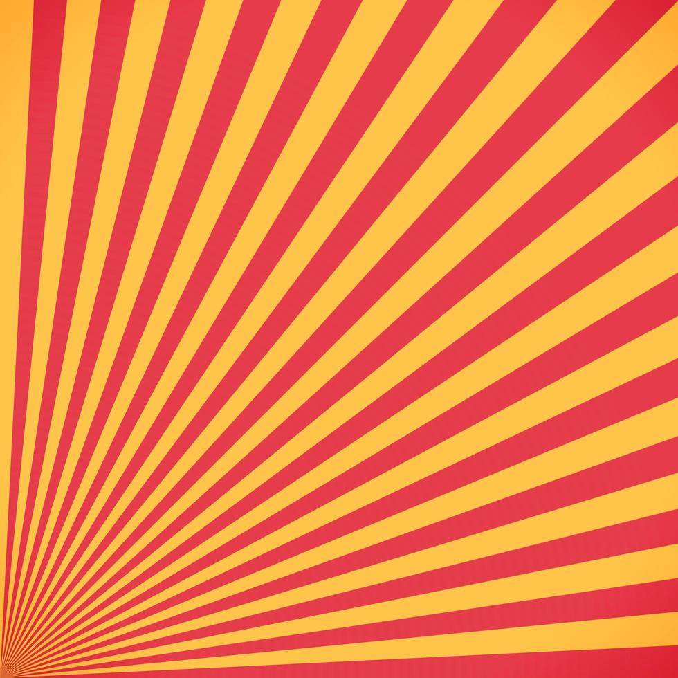 Red and yellow sunburst circle and background photo