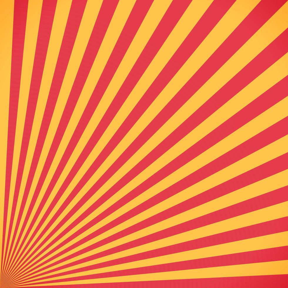 Red and yellow sunburst circle and background photo