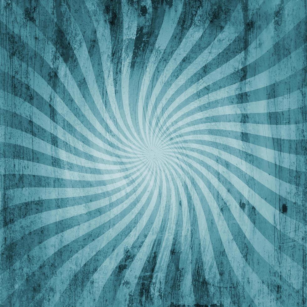 grunge blue vintage sunburst swirl, twirl background texture photo