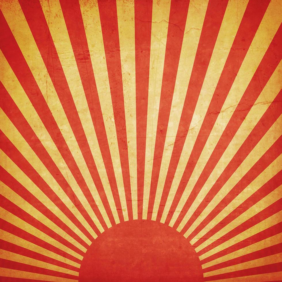 sunburst retro background and duplicate grunge texture photo