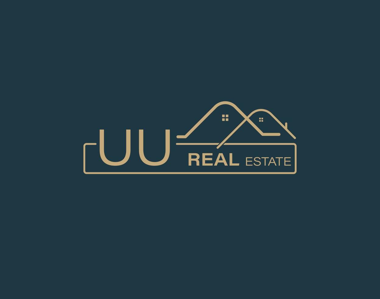 UU Real Estate Consultants Logo Design Vectors images. Luxury Real Estate Logo Design