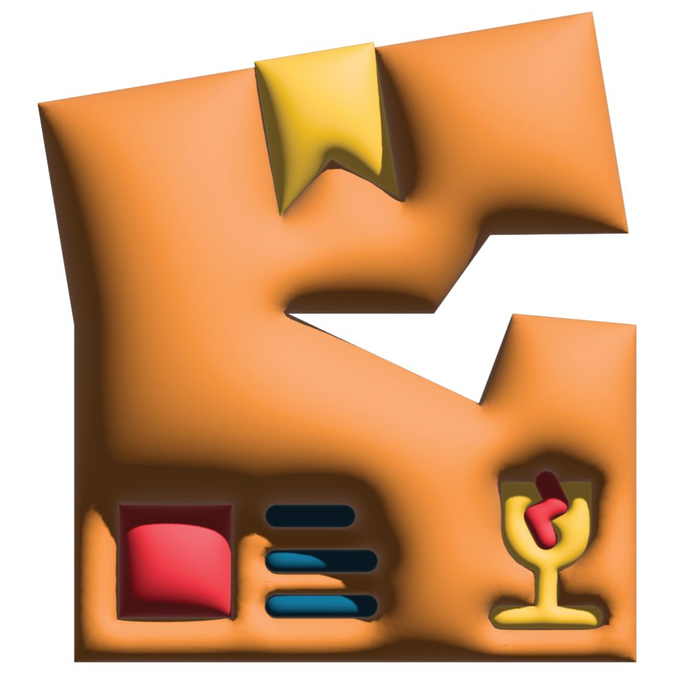 3D illustration broken in logistic png