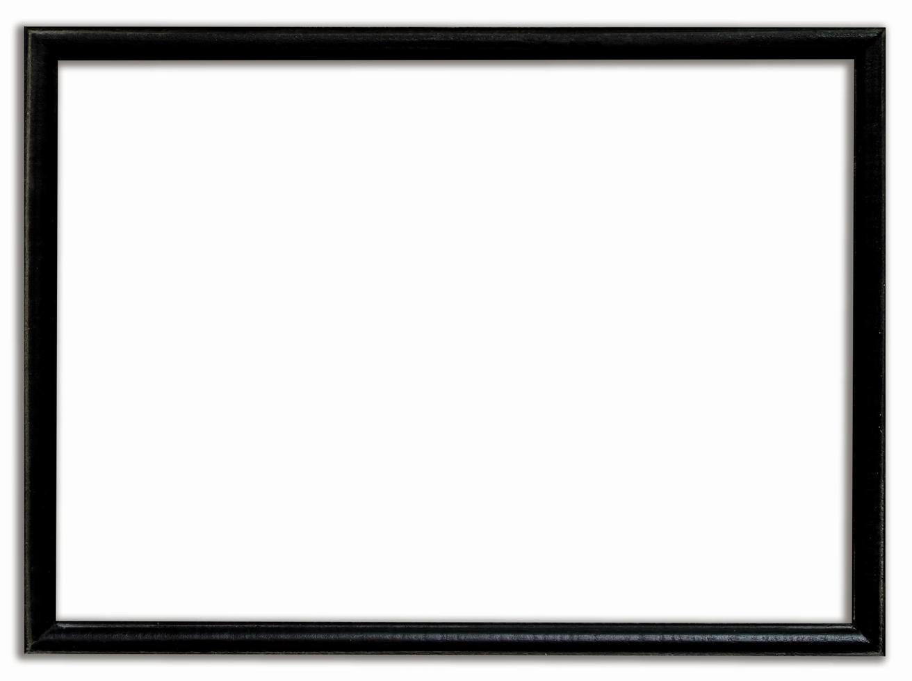 Black frame drop shadow with clipping path. photo
