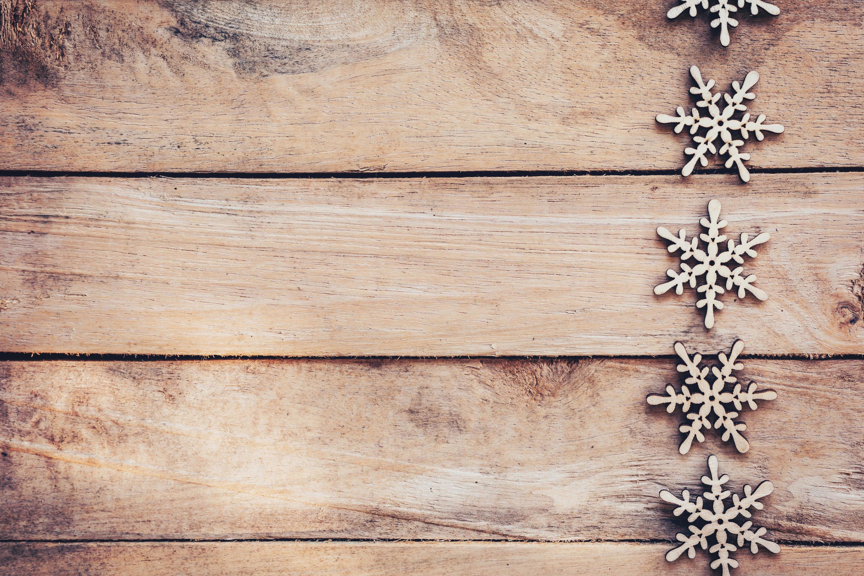 Christmas Soft Beige Wooden Snowflakes On A Wood White Background Stock  Photo - Download Image Now - iStock