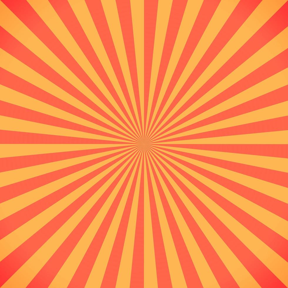 Red and yellow sunburst pattern background photo