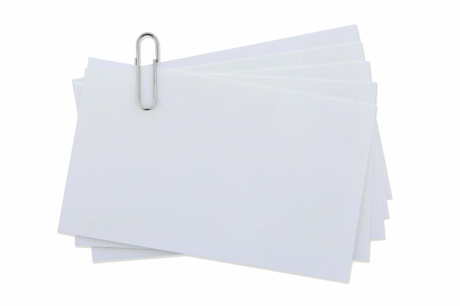 Paperclip on isolated white with clipping path. photo