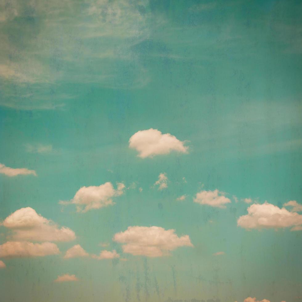 vintage clouds and grunge texture with space photo