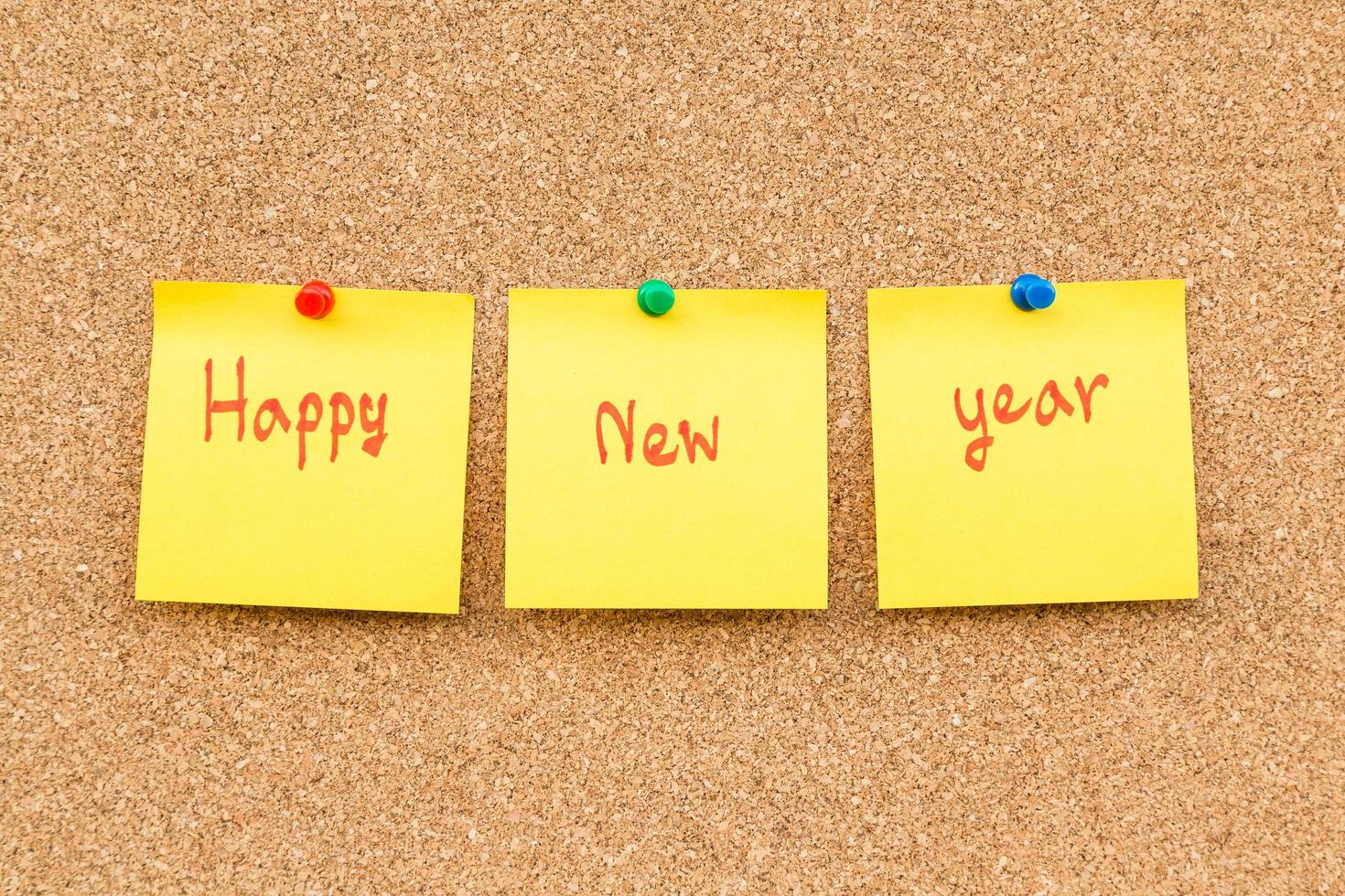 Sticky blank note new year with space for text. photo