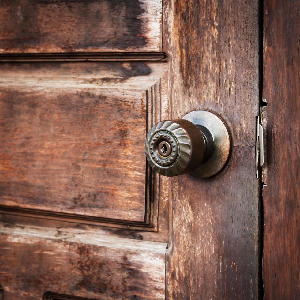 close up classic handle door vintage photo