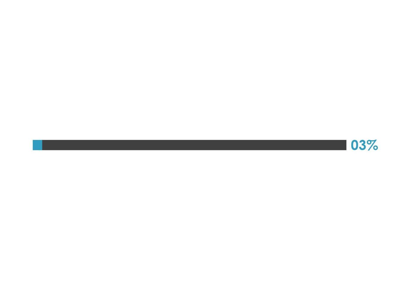 3 Percent loading icon,  Progress bar vector illustration