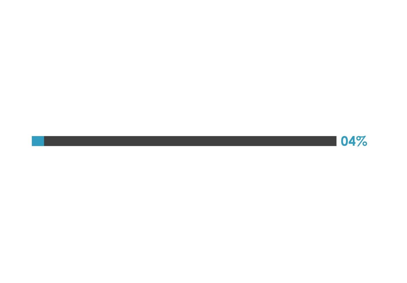 4 Percent loading icon,  Progress bar vector illustration