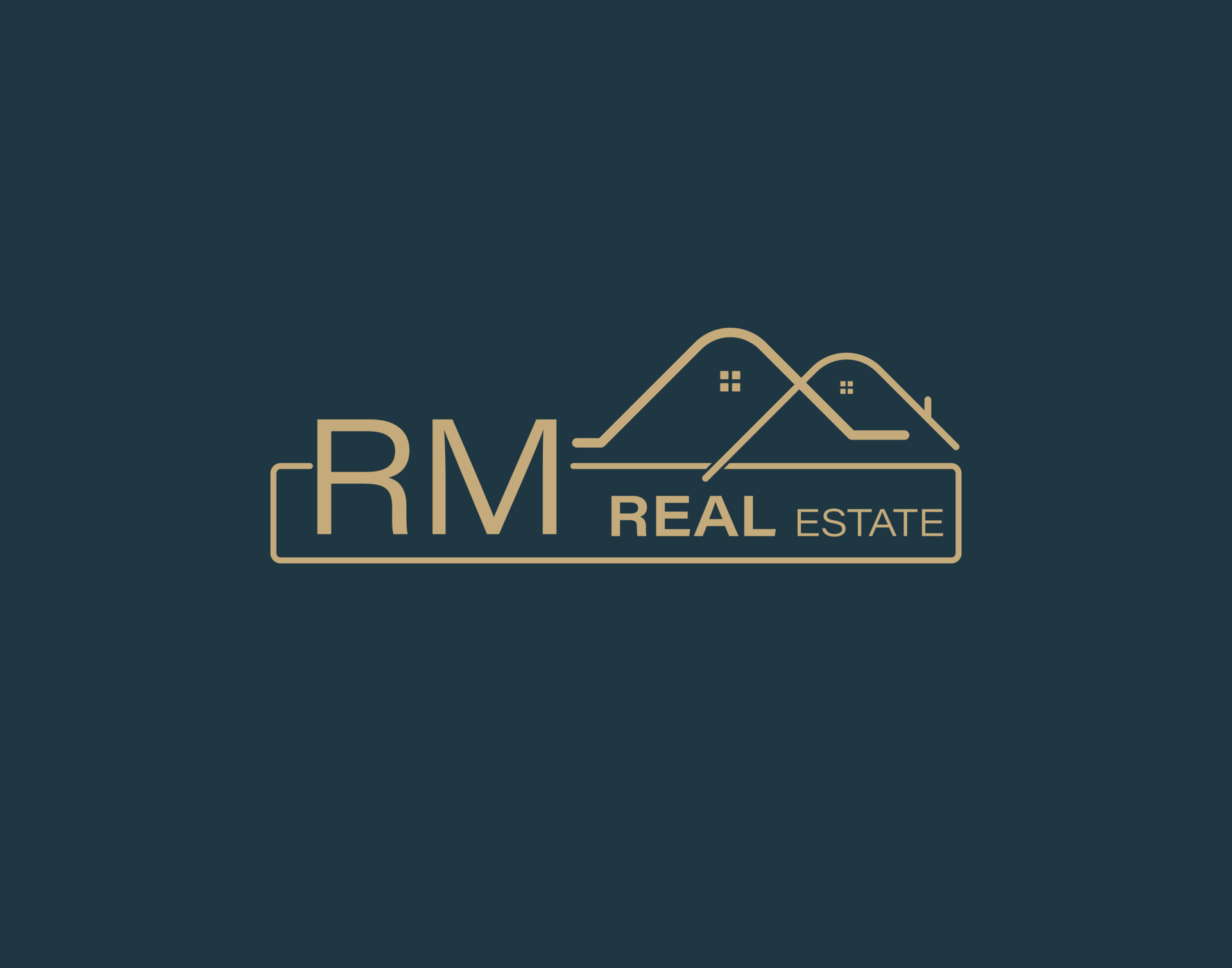 RM Real Estate Consultants Logo Design Vectors images. Luxury Real