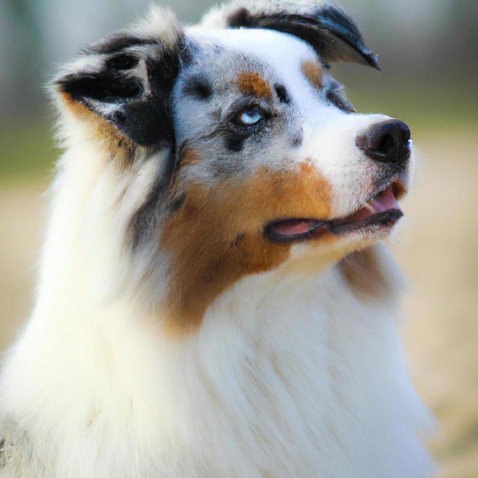 linda con perro foto