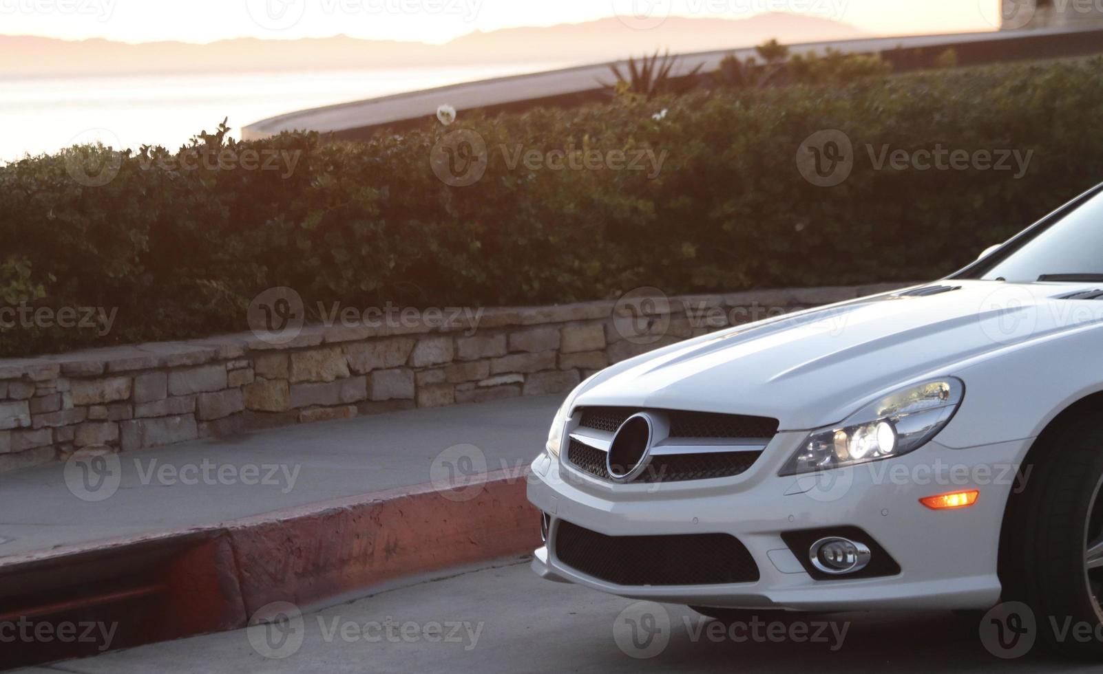 luxury sports car up close in detail brandless photo