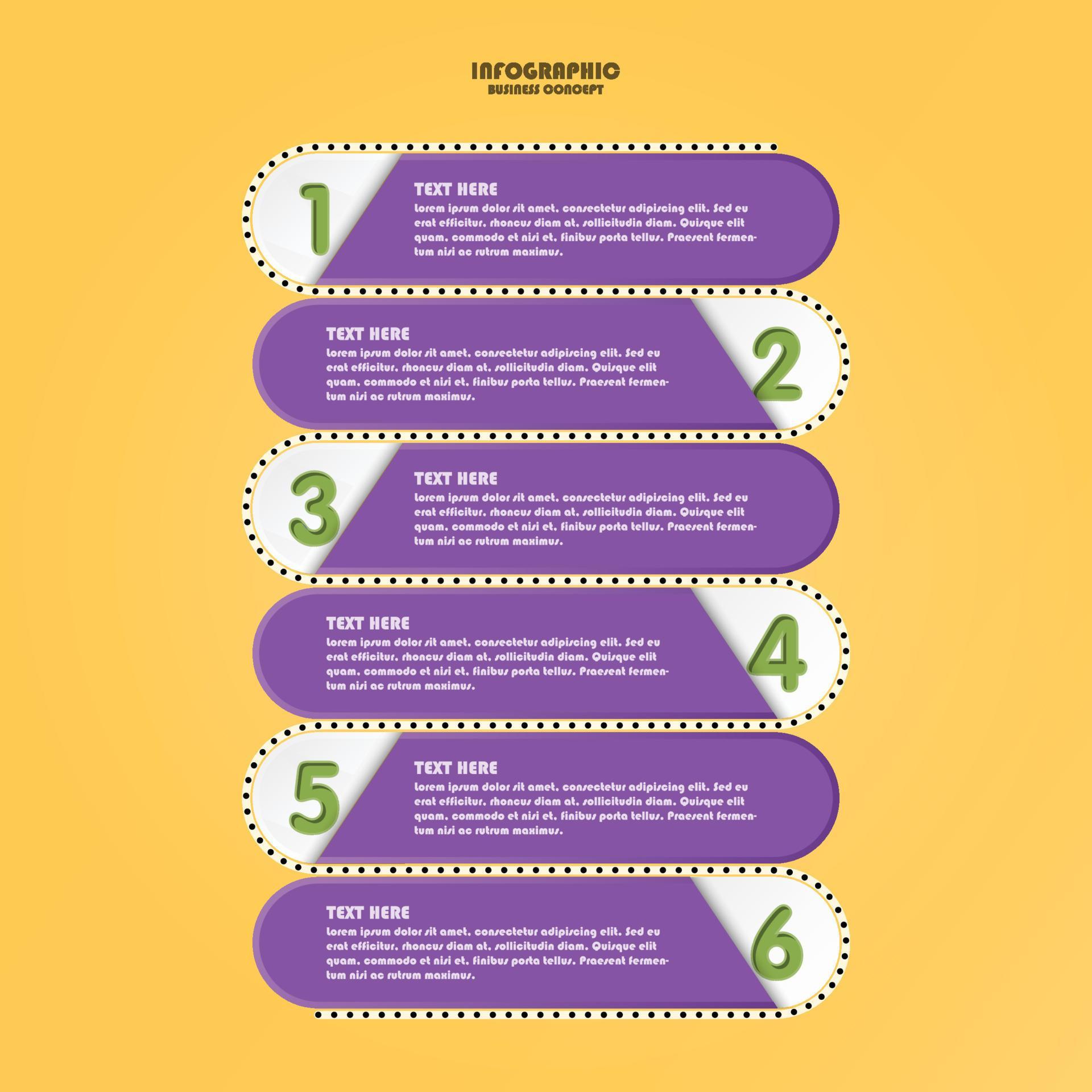 infographic-with-6-steps-process-or-options-19928196-vector-art-at