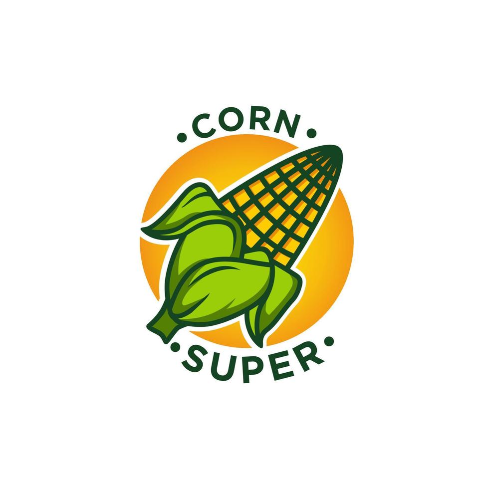 Agriculture Logo Template Design. Corn icon, Sign or Symbol. farm. Vector flat design